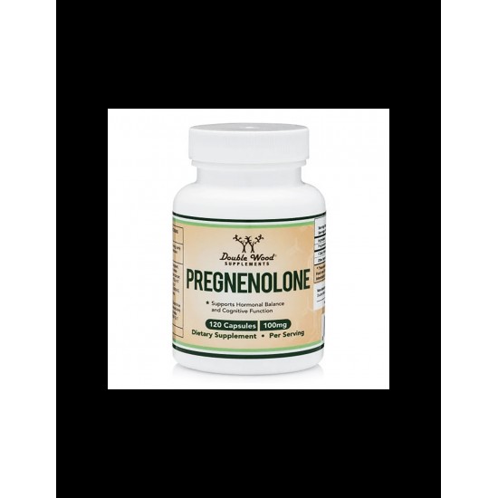 ПРЕГНЕНОЛОН капсули x 120 бр Дабъл Ууд | PREGNENOLONE caps x 120 s Double Wood