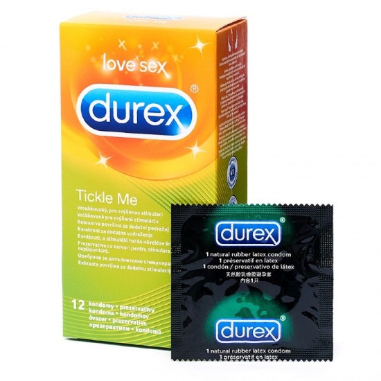 ДЮРЕКС ТИКЪЛ МИ презервативи 3бр., 12 бр. | DUREX TICKLE ME condoms 3s, 12s