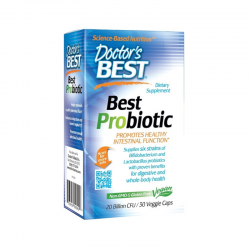 ПРОБИОТИК 20млрд CFU х 30 капсули ДОКТОРС БЕСТ | PROBIOTIC 20 billion CFU 30 veggie caps DOCTOR'S BEST