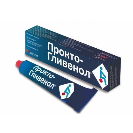 ПРОКТО-ГЛИВЕНОЛ 2,12% / 5% ректален крем при хемороиди и фисури 30гр. | PROCTO-GLYVENOL 2,12% / 5% rectal cream 30g