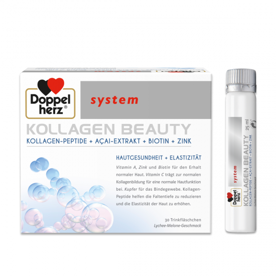 КОЛАГЕН БЮТИ 30 флакона х 25мл ДОПЕЛХЕРЦ СИСТЕМ | COLLAGEN BEAUTY 30 flacons x 25ml DOPPELHERZ SYSTEM