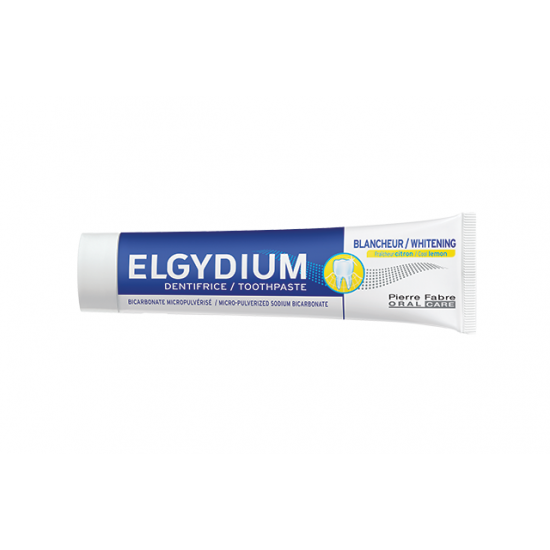 ЕЛГИДИУМ Избелваща паста за зъби ЛИМОН 75мл | ELGYDIUM Whitening toothpaste COOL LEMON 75ml