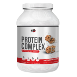 ПРОТЕИН КОМПЛЕКС - БИСКВИТКИ И СМЕТАНА прах 2272гр ПЮР НУТРИШЪН | PROTEIN COMPLEX - COOKIES & CREAM pwd 2272g PURE NUTRITION