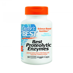 ПРОТЕОЛИТИЧНИ ЕНЗИМИ 90 веган капсули ДОКТОРС БЕСТ | PROTEOLYTIC ENZYMES 90 veggie caps DOCTOR'S BEST