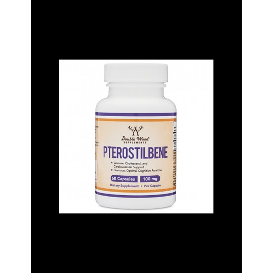 Птеростилбен капсули x 60 бр Дабъл Ууд | Pterostilbene caps x 60 s Double Wood