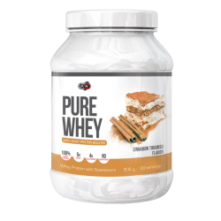 ПЮР УЕЙ СУРОВАТЪЧЕН ПРОТЕИН - КАНЕЛА прах 908гр ПЮР НУТРИШЪН | PURE WHEY - CINNAMON CAKE pwd 908g PURE NUTRITION 