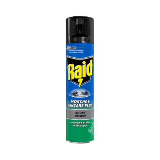 РАЙД Аерозол срещу летящи насекоми с ЕВКАЛИПТ 400мл | RAID Flying insects aerosol eucalyptus 400ml