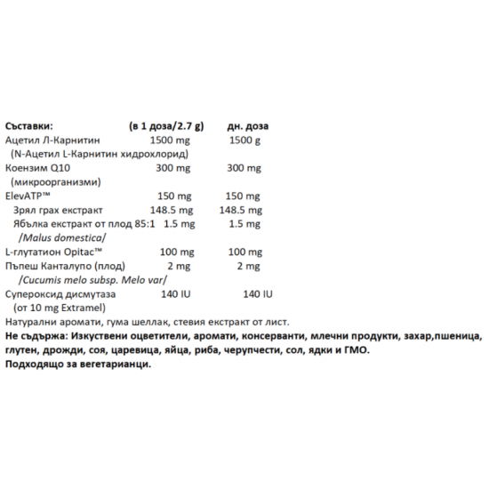 Редженър Лайф пудра x 81гр НАТУРАЛ ФАКТОРС | RegenerLife™ Increases Mitochondrial Energy х 81g NATURAL FACTORS
