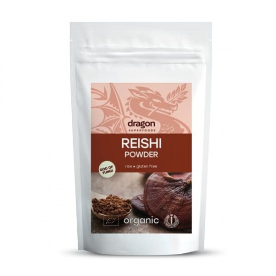 БИО Рейши на прах 100гр ДРАГОН СУПЕРФУУДС | BIO Reishi powder 100g DRAGON SUPERFOODS