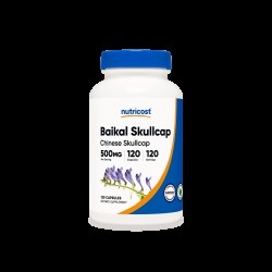 Шлемник байкалски 500 мг x 120 капсули НУТРИКОСТ | Baikal Skullcap 500 mg x 120 caps NUTRICOST