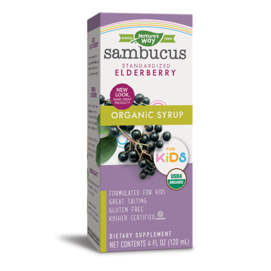 САМБУКУС ЗА ДЕЦА (ОРГАНИК) сироп 120мл НЕЙЧЪР‘С УЕЙ | SAMBUCUS FOR KIDS (ORGANIC) syrup 120ml NATURE'S WAY