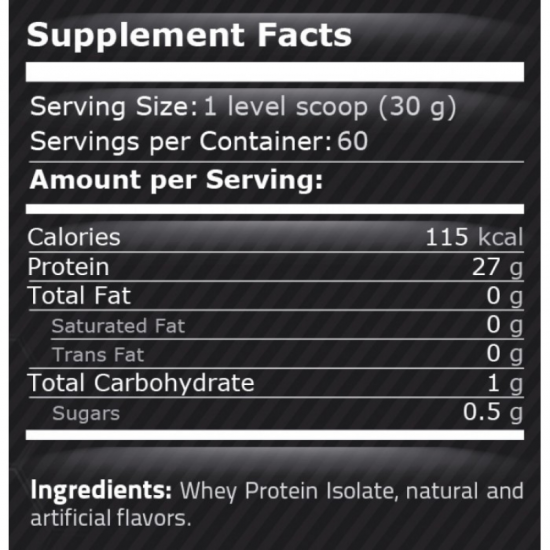 СУРОВАТЪЧЕН ИЗОЛАТ - ИЗБОР ОТ ВКУСОВЕ прах 1800 гр ПЮР НУТРИШЪН | WHEY ISOLATE pwd 1814g PURE NUTRITION