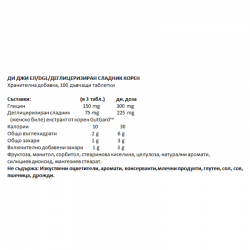 ДИ ДЖИ ЕЛ Деглицеризиран екстракт от ЖЕНСКО БИЛЕ 400мг 100бр дъвчащи таблетки НЕЙЧЪР'С УЕЙ | DGL Deglyzyrrhizinated LICORICE extract 400mg 100 chewable tablets NATURE'S WAY