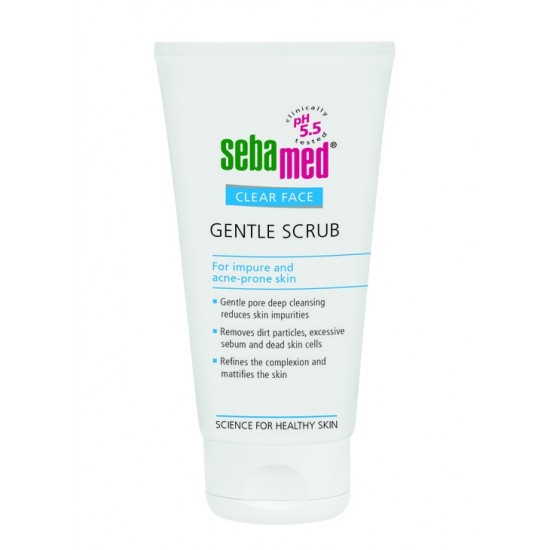 СЕБАМЕД КЛИЪР ФЕЙС АНТИ АКНЕ Нежен скраб (пилинг) за лице 150мл | SEBAMED CLEAR FACE Gentle scrub for impure and acne-prone skin 150ml