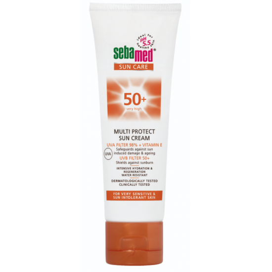 СЕБАМЕД Слънцезащитен крем за лице и тяло SPF50+ 75мл | SEBAMED Multi protect Sun cream SPF50+ 75ml