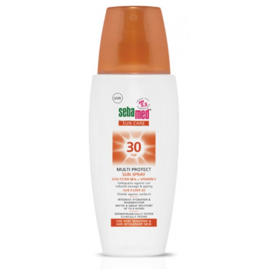 СЕБАМЕД Слънцезащитен спрей SPF30 150мл | SEBAMED Multi protect Sun spray SPF30 150ml