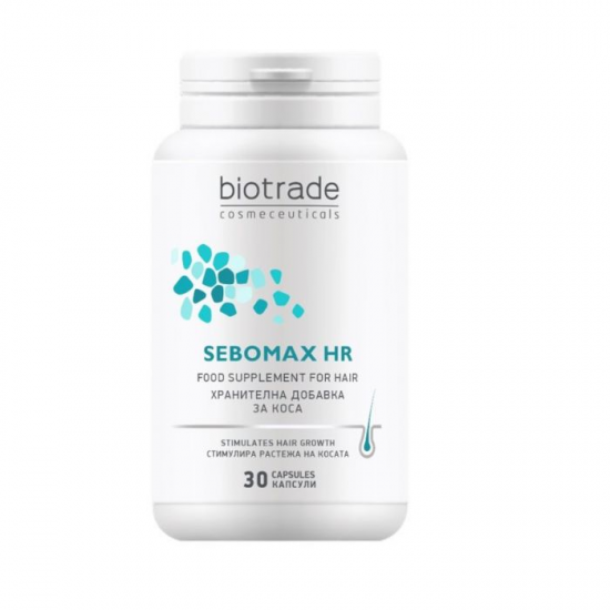 СЕБОМАКС HR ЗА КОСА капсули 30бр БИОТРЕЙД | SEBOMAX HR FOR HAIR capsules 30s BIOTRADE
