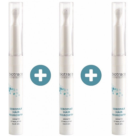 СЕБОМАКС HR стимулиращ гел против косопад 3 х 8,5мл БИОТРЕЙД | SEBOMAX HR anti-hairloss stimulating hair gel 8,5ml 3s BIOTRADE