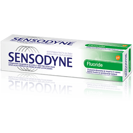 СЕНСОДИН Паста за зъби ФЛУОР 75мл | SENSODYNE Toothpaste FLOURIDE 75ml