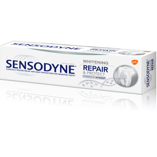 СЕНСОДИН Паста за зъби РИПЕЪР & ПРОТЕКТ УАЙТЕНИНГ 75мл | SENSODYNE Toothpaste REPAIR & PROTECT WHITENING 75ml
