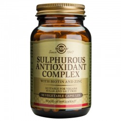 СЕРЕН АНТИОКСИДАНТЕН КОМПЛЕКС раст. капсули 90 бр. СОЛГАР | SULPHUROUS ANTIOXIDANT COMPLEX veg.caps 90s SOLGAR