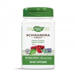 ШИЗАНДРА (ПЛОД) 580мг раст. капс. 100бр. НЕЙЧЪР'С УЕЙ | SCHIZANDRA (FRUIT) 580mg veg. caps. 100s NATURE'S WAY