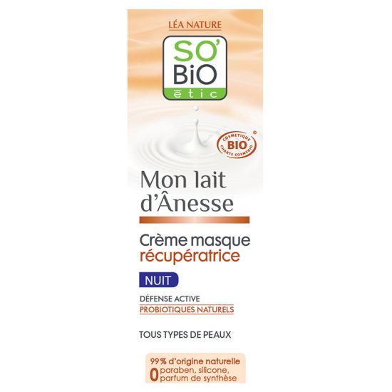 СО'БИО ММ Нощен възстановяващ крем 50мл | SO'BIO MM Overnight recovery cream 50ml