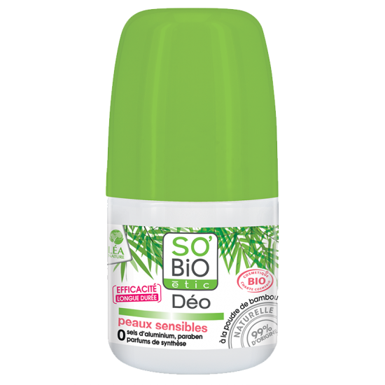 СО'БИО Бамбуков дезодорант за чувствителна кожа 50мл | SO'BIO Bamboo deodorant for sensitive skin 50ml