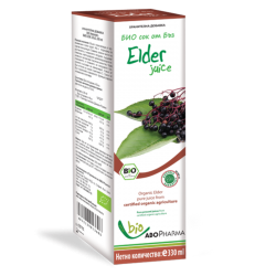 БИО СОК ОТ ОРГАНИЧЕН БЪЗ 330мл АБОФАРМА | BIO JUICE - ORGANIC ELDERBERRY 330ml ABOPHARMA