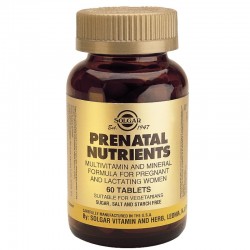 ПРЕНАТАЛ НУТРИЕНТИ Мултивитамини ЗА БРЕМЕННИ таблетки 60бр. СОЛГАР | PRENATAL NUTRIENTS tabs 60s SOLGAR
