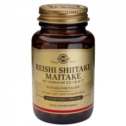 РЕЙШИ ШИЙТАКЕ МАЙТАКЕ растителни капсули 50 бр. СОЛГАР | REISHI SHIITAKE MAITAKE veg.caps 50s SOLGAR