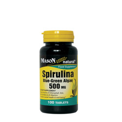 СПИРУЛИНА 500мг 100 таблетки МЕЙСЪН НАТУРАЛ | SPIRULINA 500mg 100 tabs MASON NATURAL
