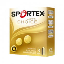 СПОРТЕКС ЛЕЙДИ'С ЧОЙС презервативи x 3бр | SPORTEX LADY'S CHOICE condoms x 3s