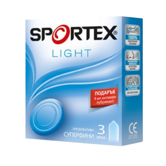 СПОРТЕКС ЛАЙТ презервативи x 3бр | SPORTEX LIGHT condoms x 3s