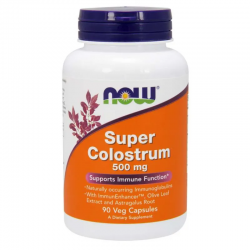 СУПЕР КОЛАСТРА 500мг капсули 90 бр. НАУ ФУУДС | SUPER COLOSTRUM 500mg caps 90s NOW FOODS