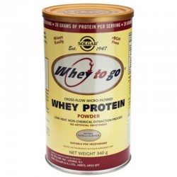 СУРОВАТЪЧЕН ПРОТЕИН прах 340 гр. ванилия СОЛГАР | WHEY TO GO PROTEIN pwd 340g vanilla SOLGAR