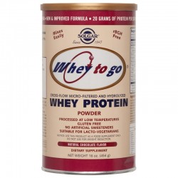СУРОВАТЪЧЕН ПРОТЕИН прах 340 гр. шоколад СОЛГАР | WHEY TO GO PROTEIN powder 340g SOLGAR