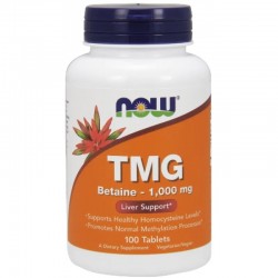 ТМГ (ТРИМЕТИЛ ГЛИЦИН) 1000мг таб. 100бр НАУ ФУУДС | TMG (TRIMETHYL GLYCINE) 1000 mg tabs. 100s NOW FOODS