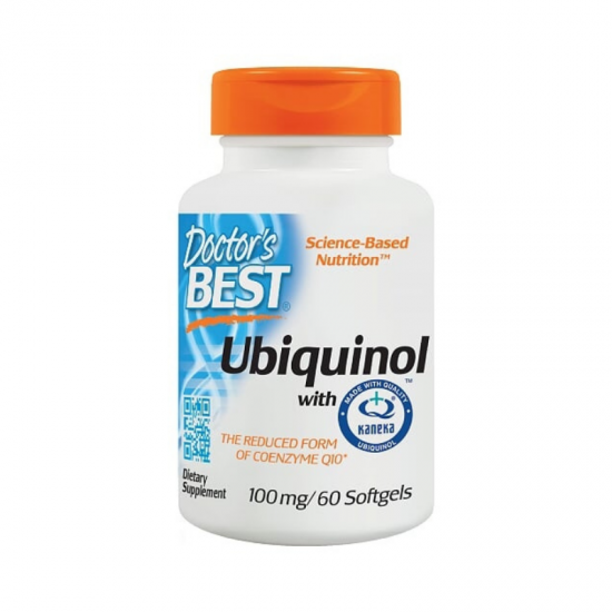 УБИКВИНОЛ (Коензим Q10) 100мг х 60 капсули ДОКТОРС БЕСТ | UBIQUINOL 100mg 60 softgel caps DOCTOR'S BEST