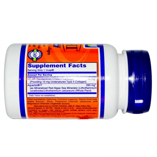 UC-II ТИП II КОЛАГЕН 40мг капсули 120 бр. НАУ ФУУДС | UC-II TYPE II COLLAGEN 40mg caps 120s NOW FOODS