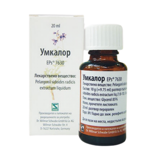 УМКАЛОР перорални капки, разтвор 20мл. | UMCKALOR oral drops, solution 20ml