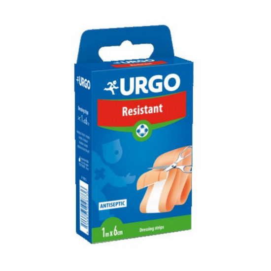 УРГО РЕЗИСТАНТ Еластична лeнта за повърхностни рани 1м x 6см | URGO RESISTANT Dressing strip 1m x 6sm