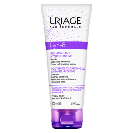 ЮРИАЖ ГИН-8 Интимен успокояващ гел при раздразнения 100мл | URIAGE GYN-8 Soothing cleansing gel for intimate hygiene 100ml