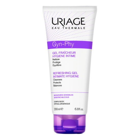 ЮРИАЖ ГИН-ФИ Интимен почистващ и освежаващ гел 200мл | URIAGE GYN-PHY Intimate hygiene refreshing gel 200ml