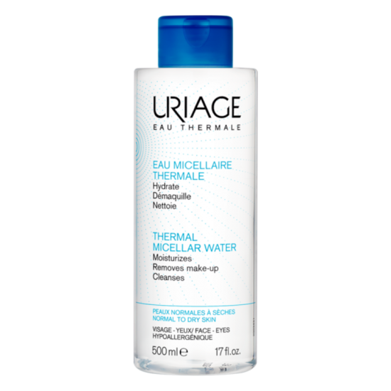 ЮРИАЖ Термална мицеларна вода за нормална към суха кожа 500мл | URIAGE Thermal micellar water for normal to dry skin 500ml