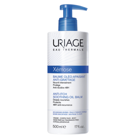 ЮРИАЖ КСЕМОЗ Успокояващ олио-балсам 500мл | URIAGE XEMOSE Anti-itch soothing oil balm 500ml