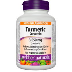 ТУРМЕРИК КУРКУМИН 600мг капсули 60бр УЕБЪР НАТУРАЛС | TURMERIC CURCUMIN 600mg 60s veggie caps WEBBER NATURALS