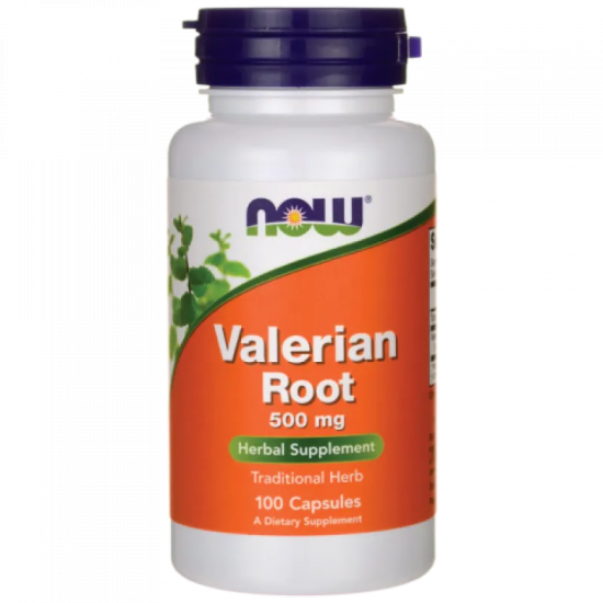 КОРЕН ОТ ВАЛЕРИАНА 500мг капсули 100 бр. НАУ ФУУДС | VALERIAN ROOT 500mg caps 100s NOW FOODS