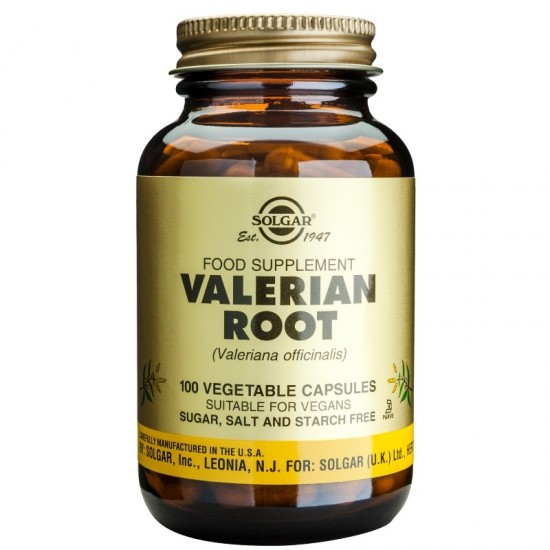 КОРЕН ОТ ВАЛЕРИАНА растителни капсули 100бр. СОЛГАР | VALERIAN ROOT veg. caps 100s SOLGAR 