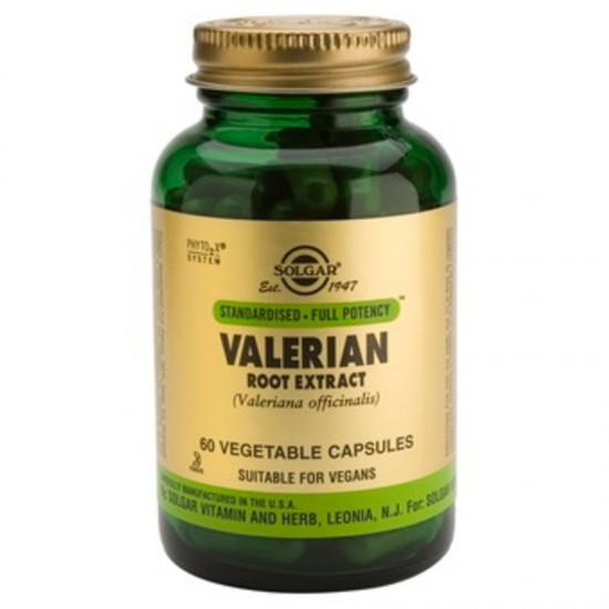 ЕКСТРАКТ ОТ КОРЕН НА ВАЛЕРИАНА растителни капсули 60 бр. СОЛГАР | VALERIAN ROOT EXTRACT veg. caps 60s SOLGAR